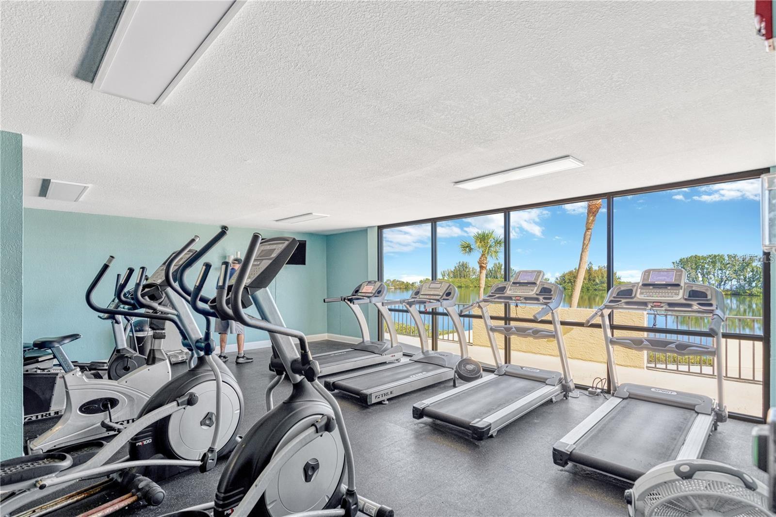 Cardio fitness room.