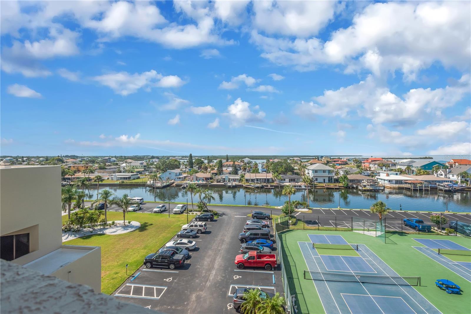 Ample parking is available around complex.