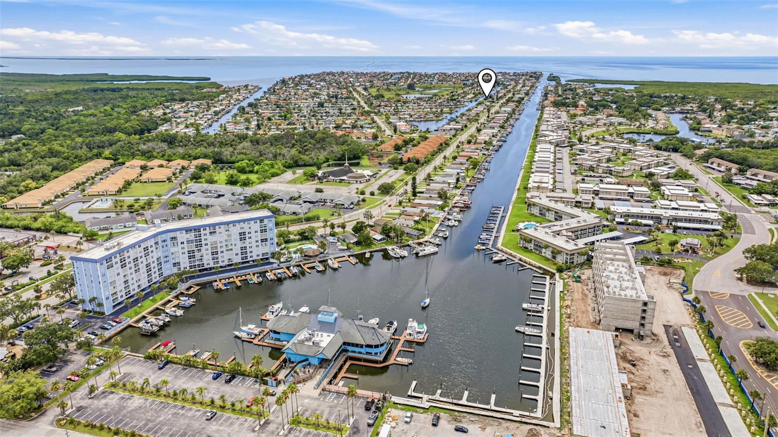 Sea Fire Grill at the end of the North Channel with floating docks for ease of access for boaters!