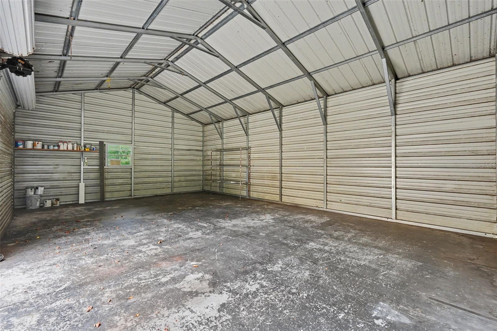 inside garage