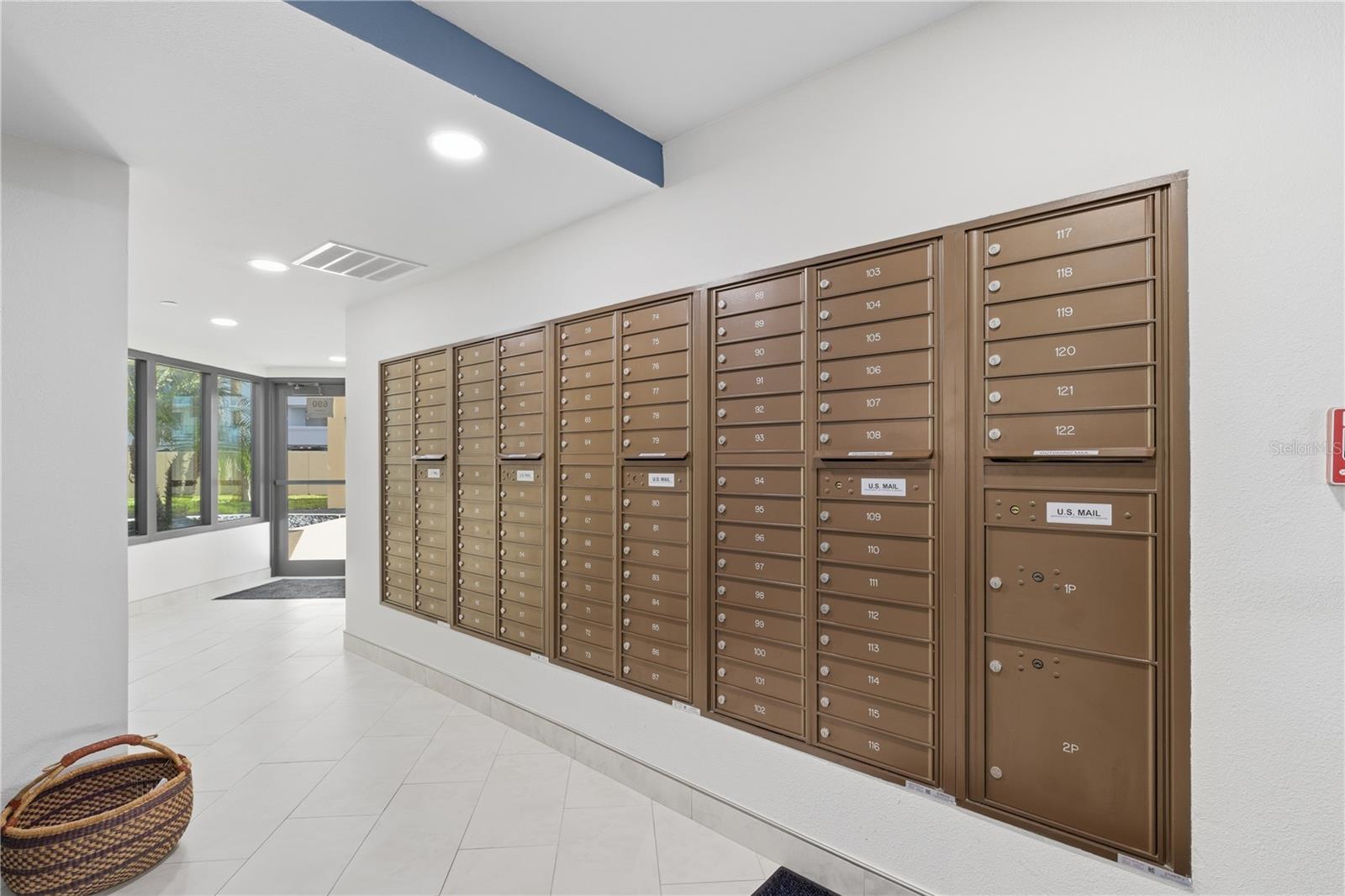 Newly redesigned mail room