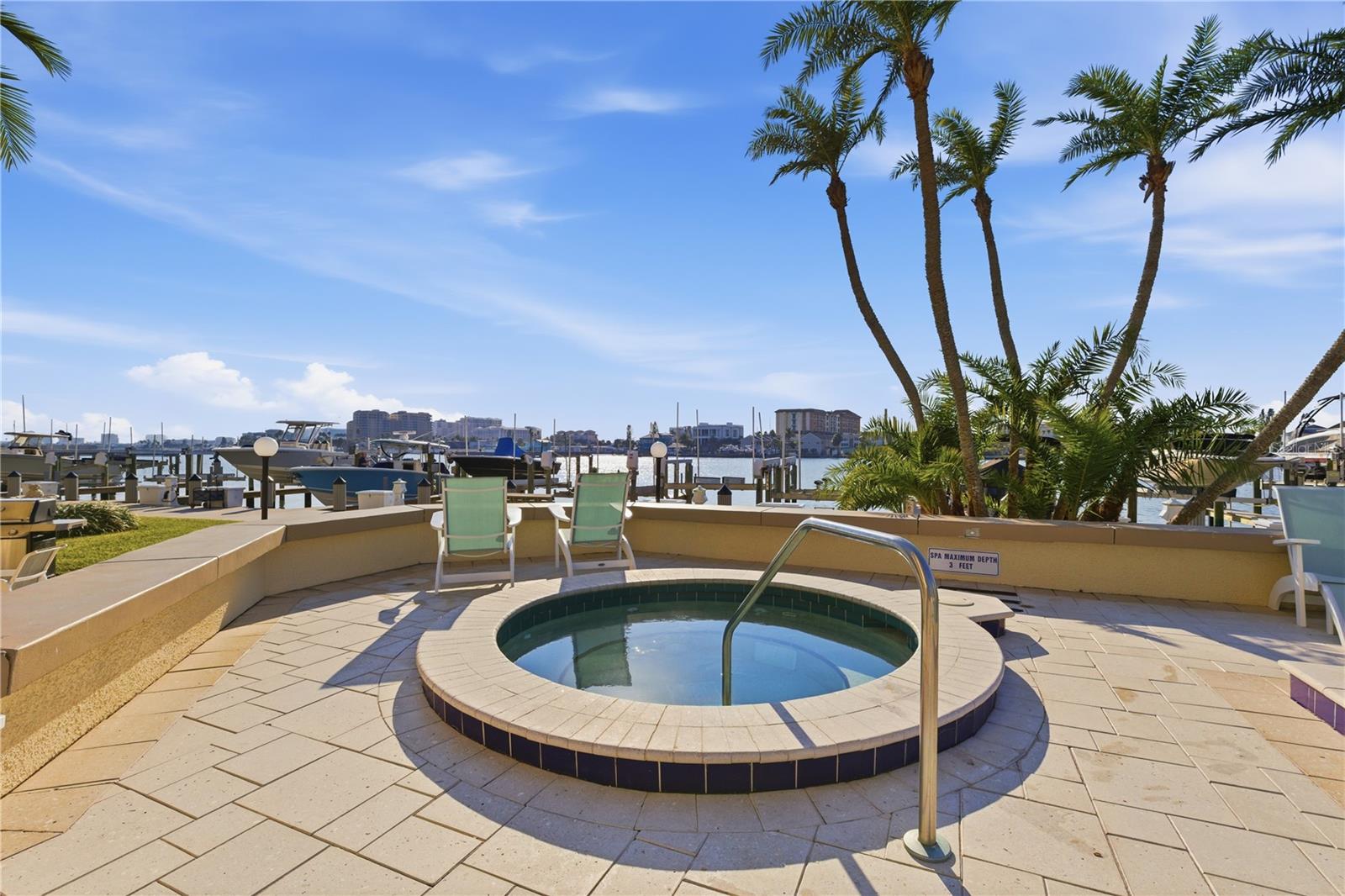 Waterfront spa