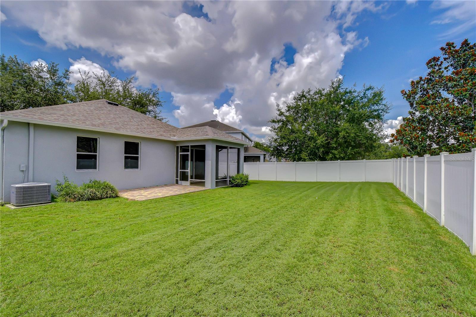 Plenty of room for pets, play, or future pool.