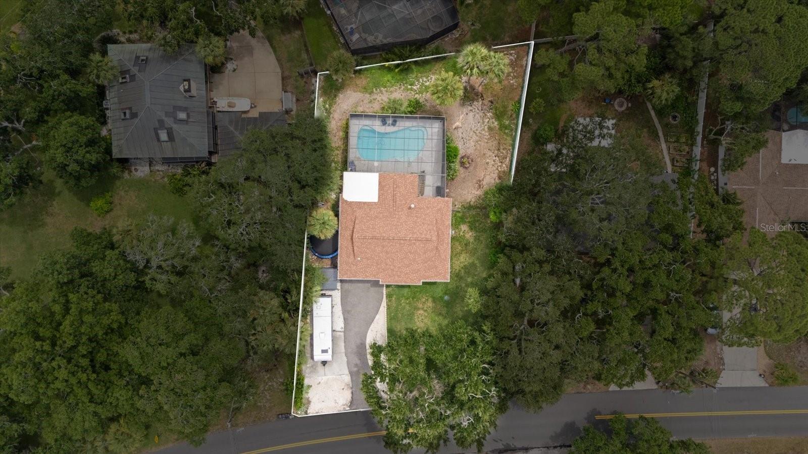 Aerial of the home
