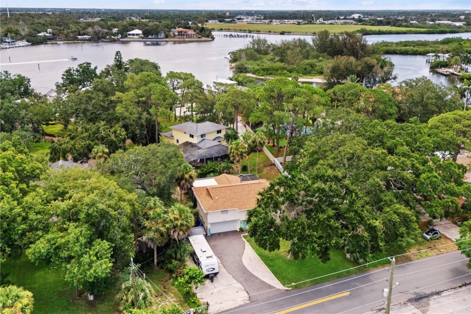 Aerial of the home