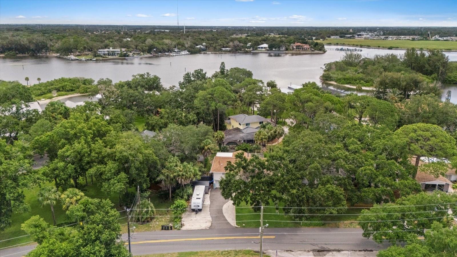 Aerial of the home