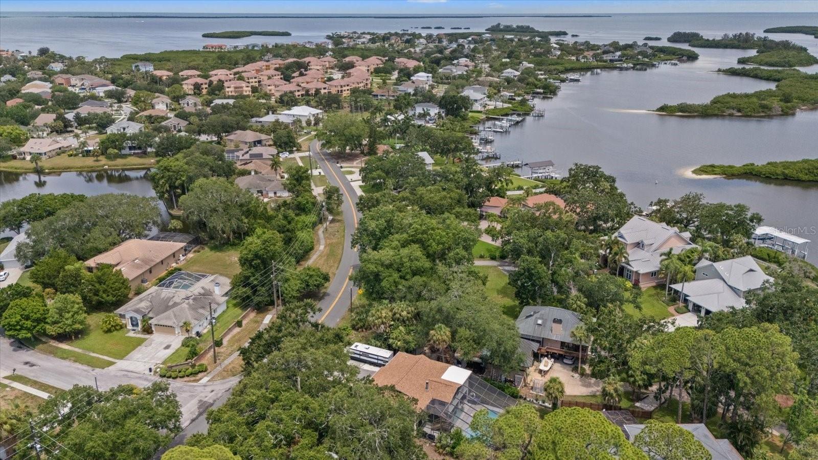 Aerial of the home