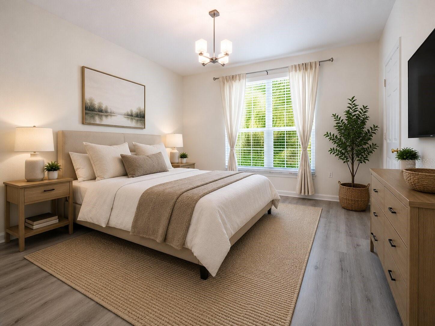 Master bedroom (virtually staged)