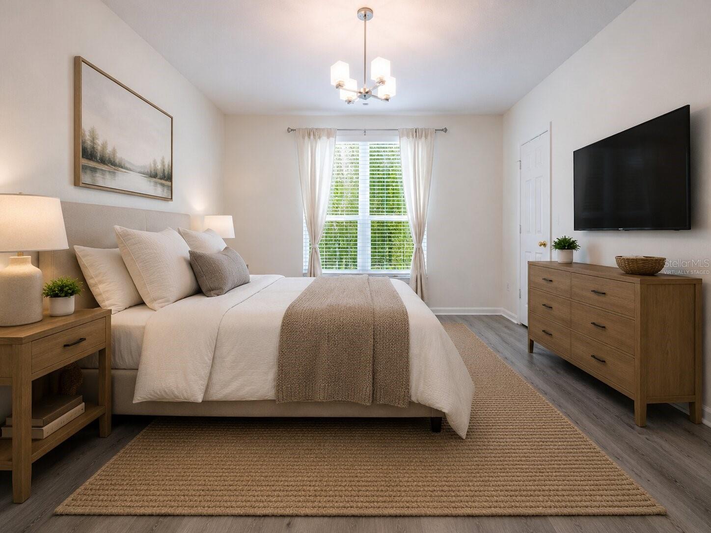Master bedroom (virtually staged)