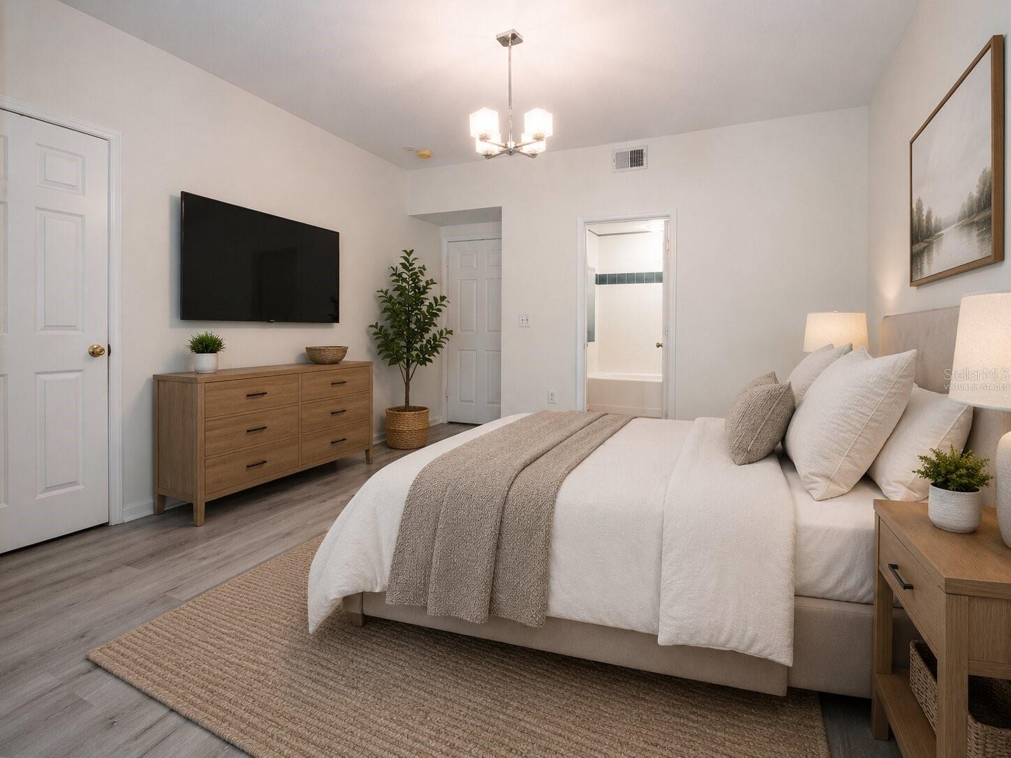 Master bedroom (virtually staged)