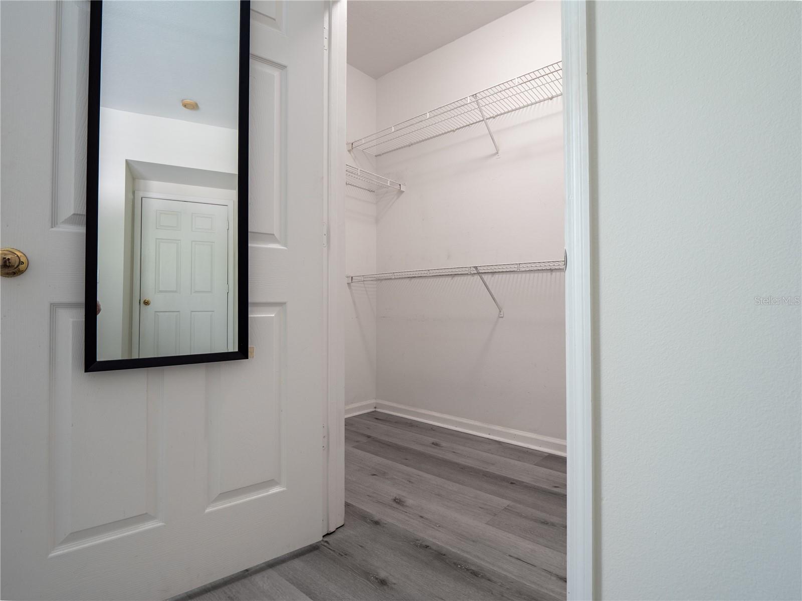 Master walk-in closet