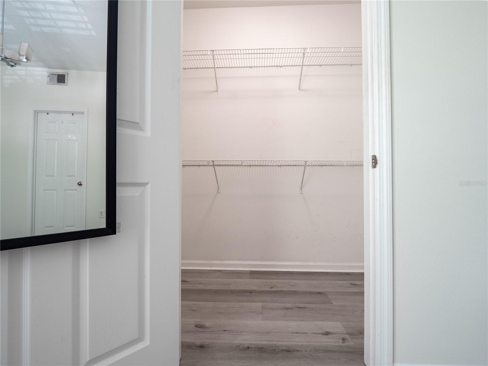 Master walk-in closet