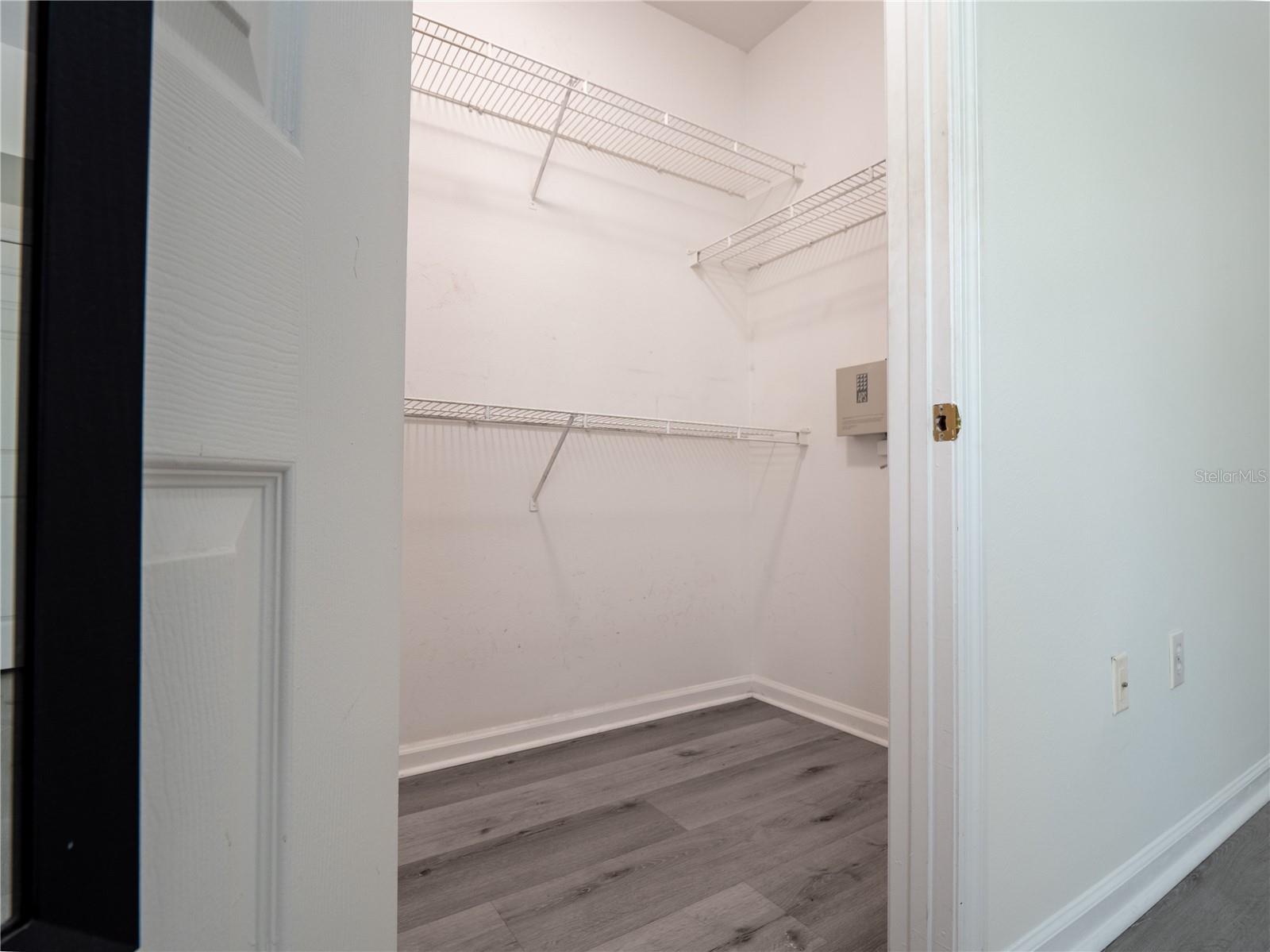 Master walk-in closet