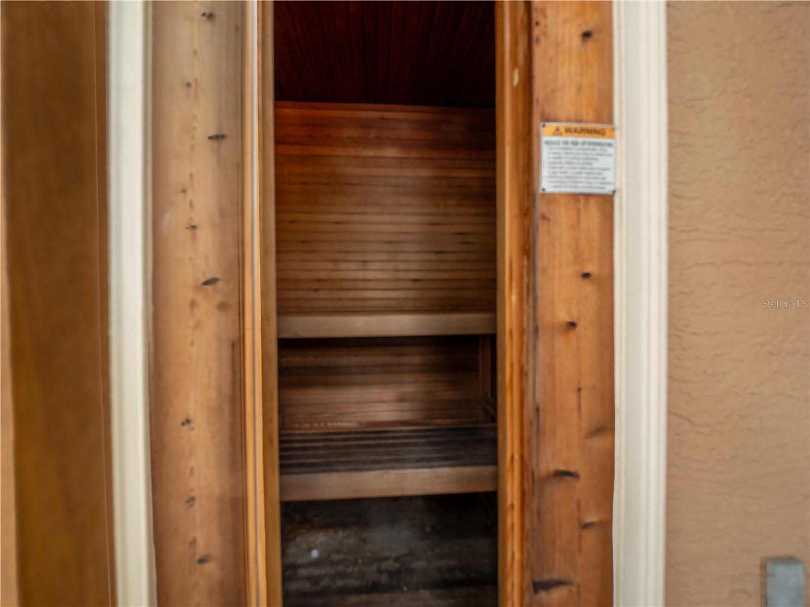 Sauna in community center