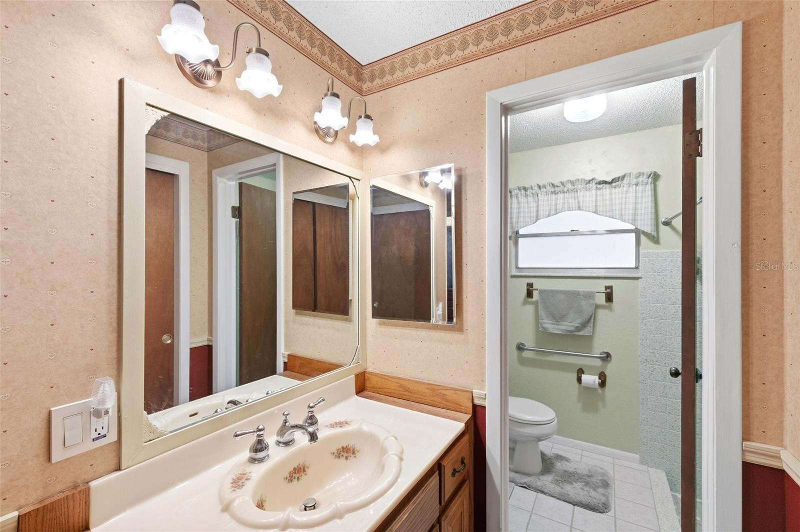 Primary bathroom.