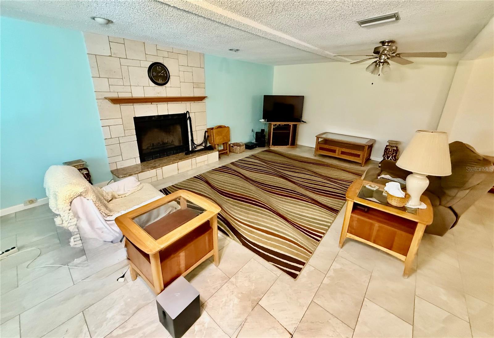 Woodburn fireplace