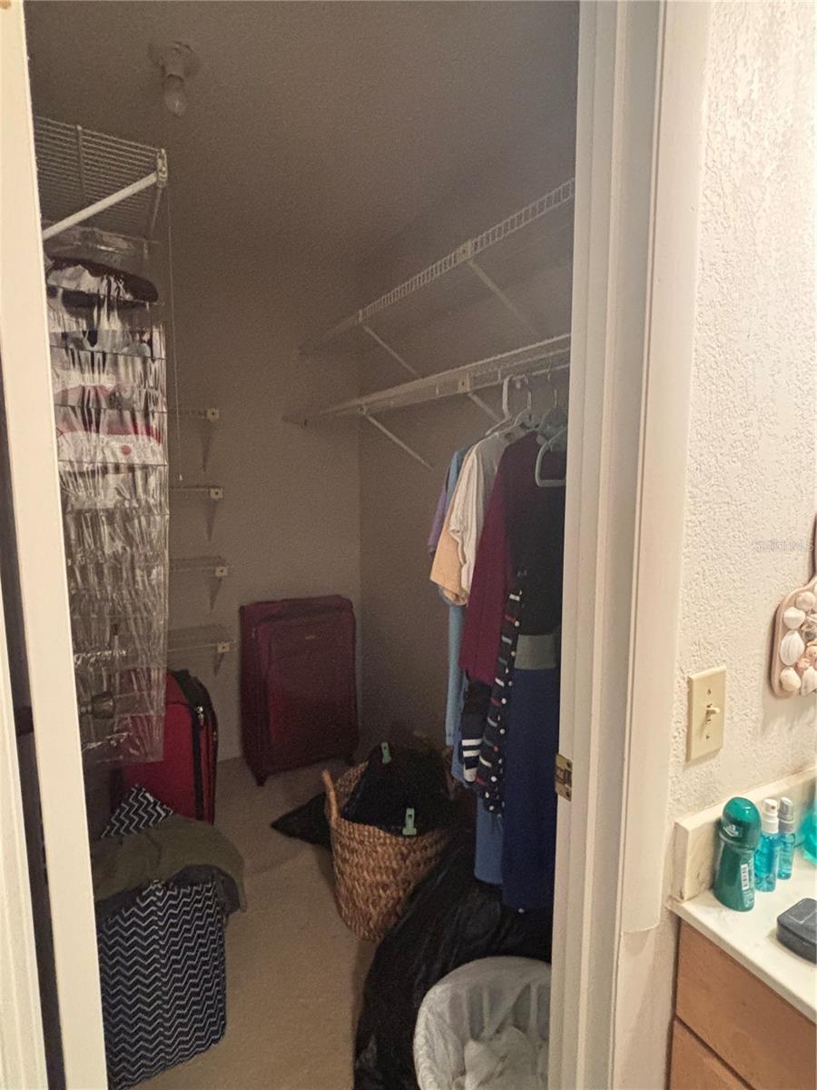 Primary walk-in closet