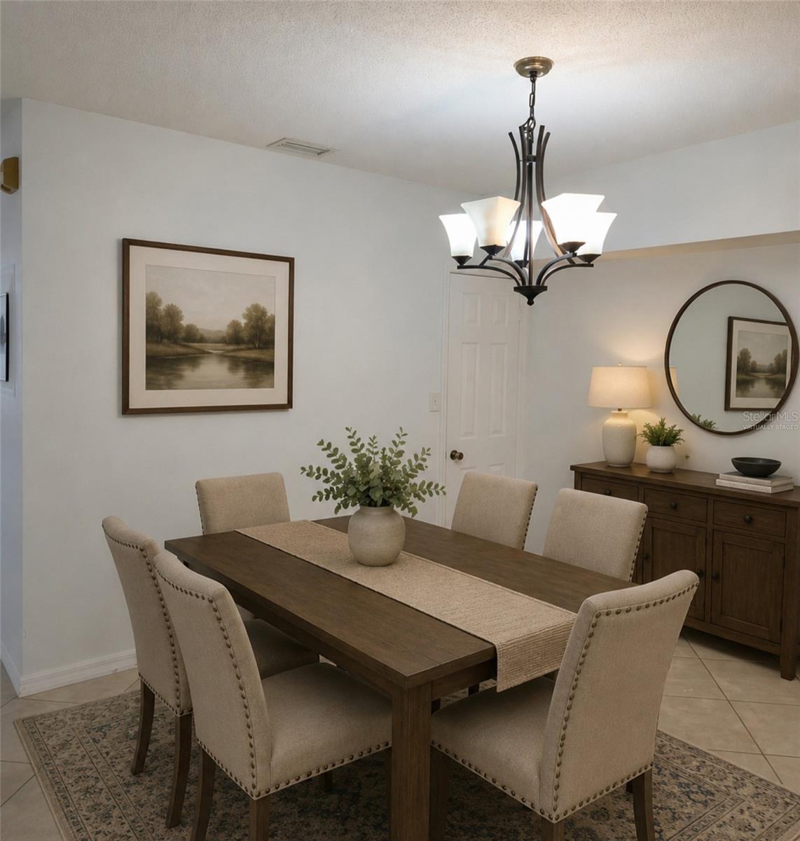 Virtually Staged Dining Room