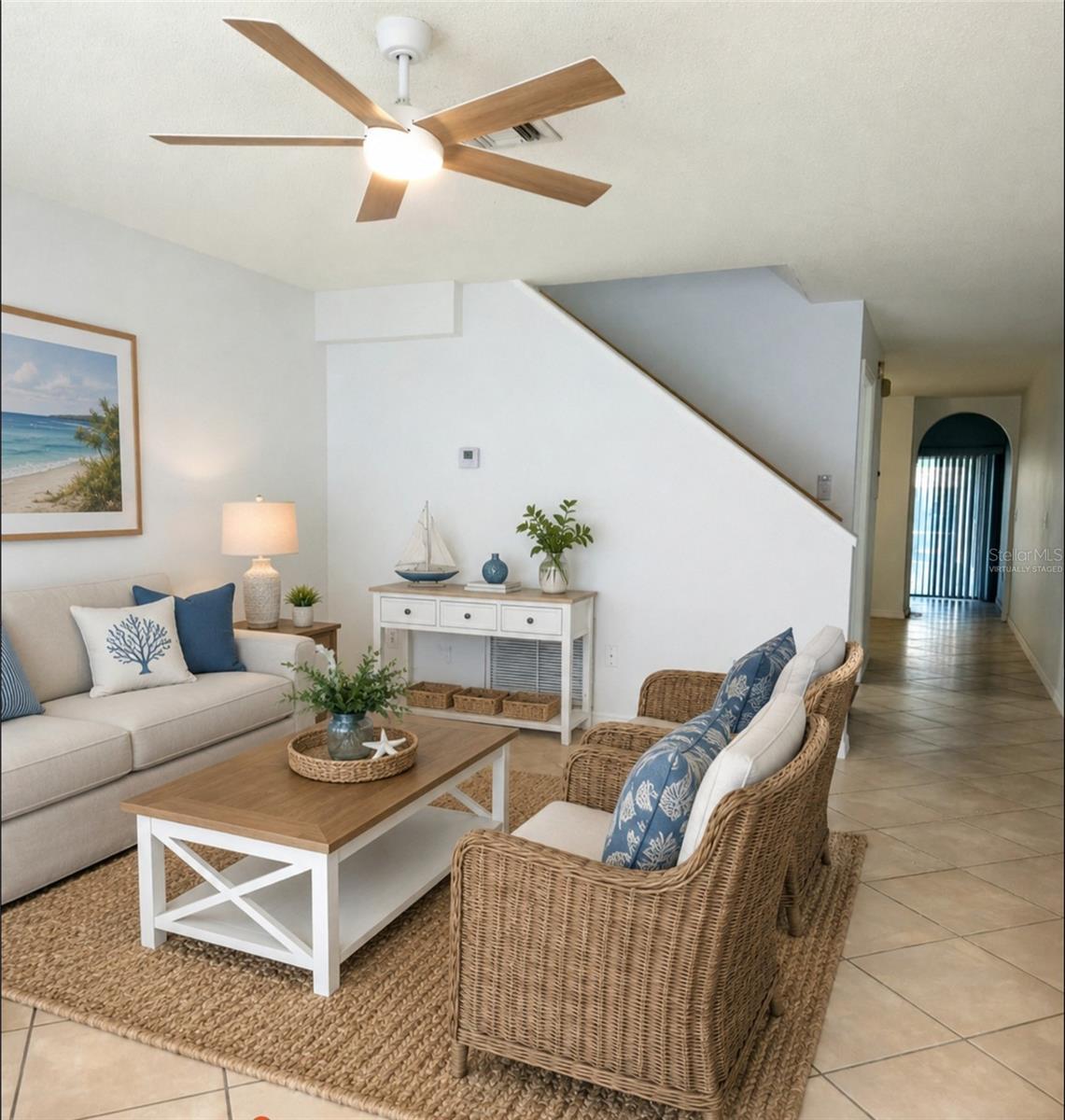 Virtually Staged Living Room