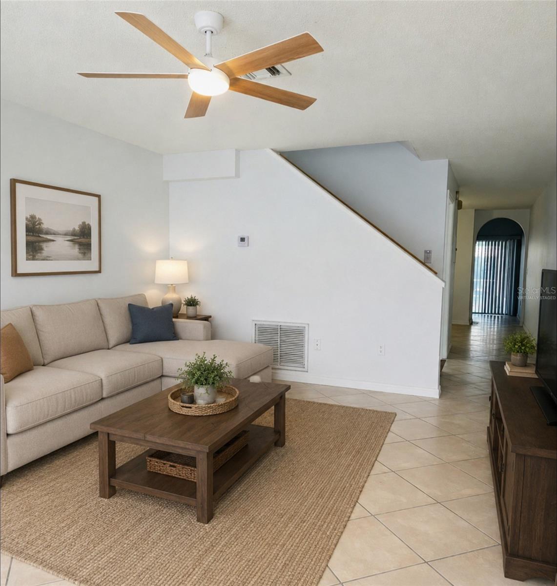 Virtually Staged Living Room