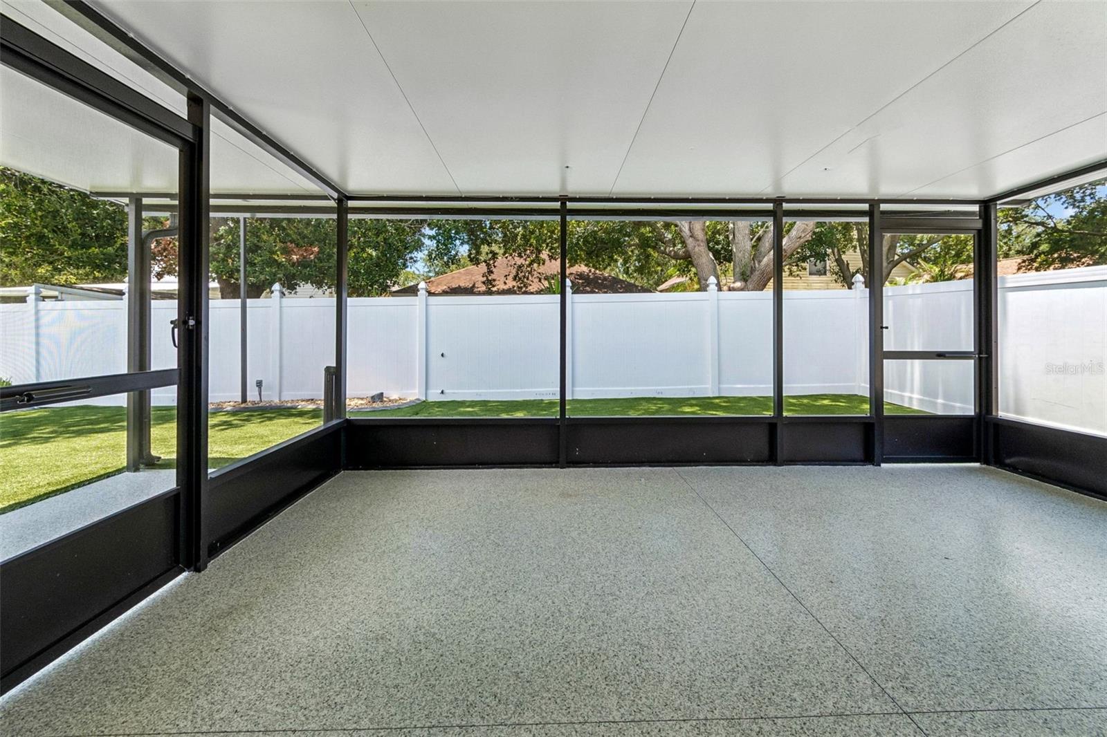 Screened lanai