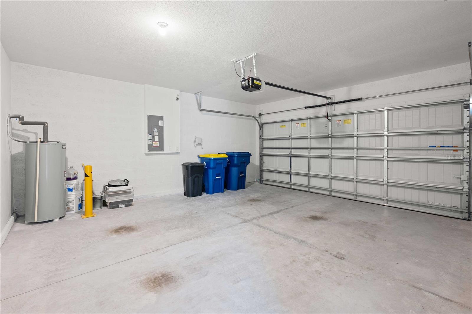 The garage is 18 x 19 and has an EV charger!