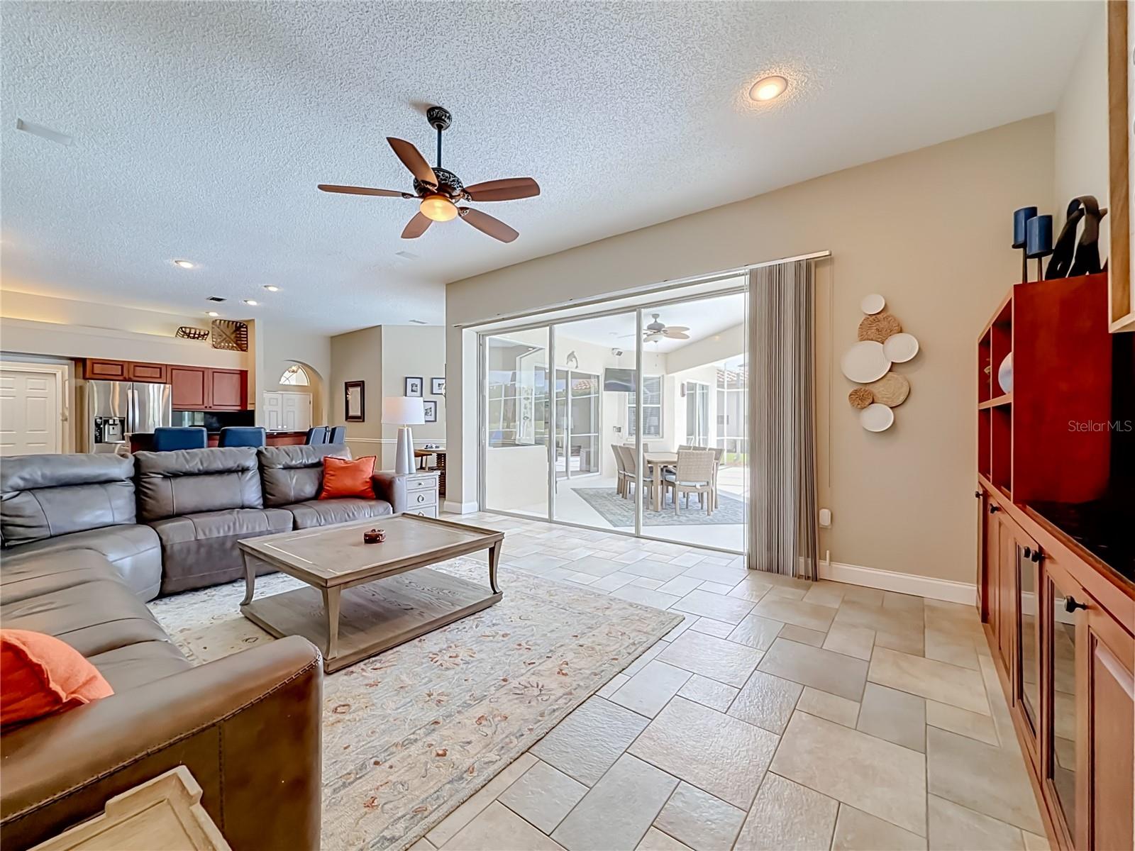 Family Room - Outdoor Living and Pool Area