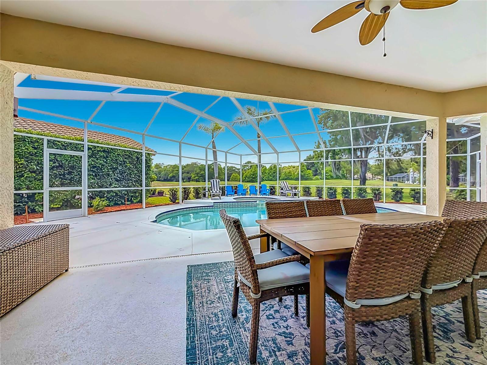 Outdoor Living and Pool Area - Golf Course