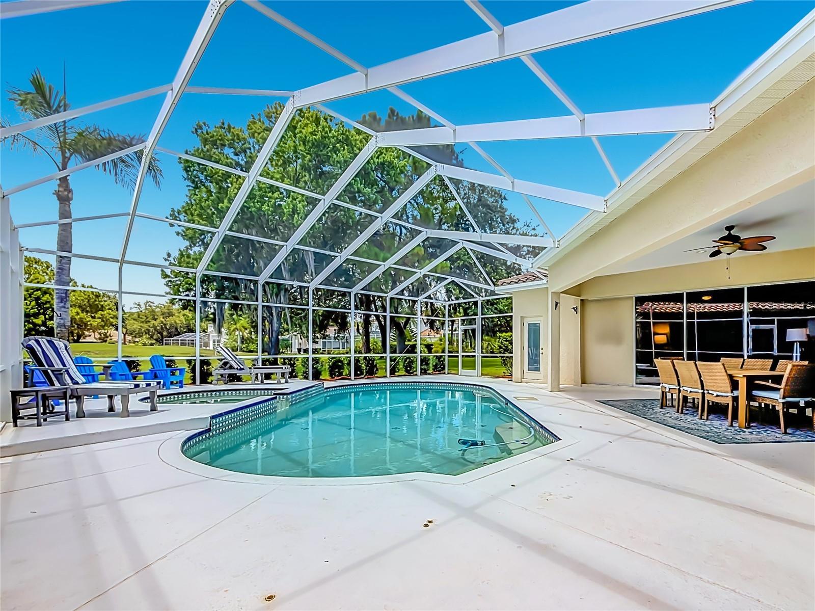 Outdoor Living and Pool Area - Golf Course