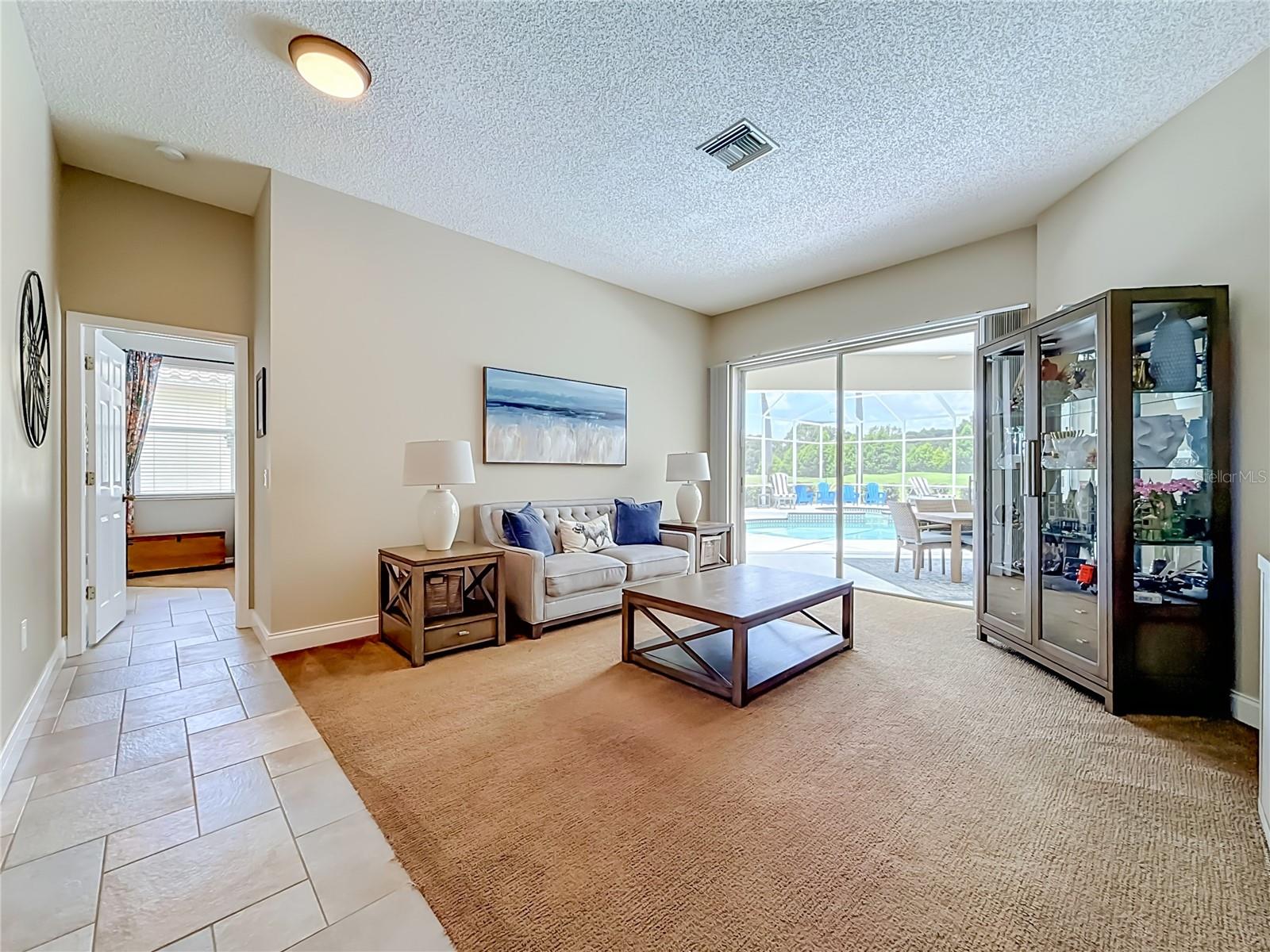 Living Room - Outdoor Living and Pool Area