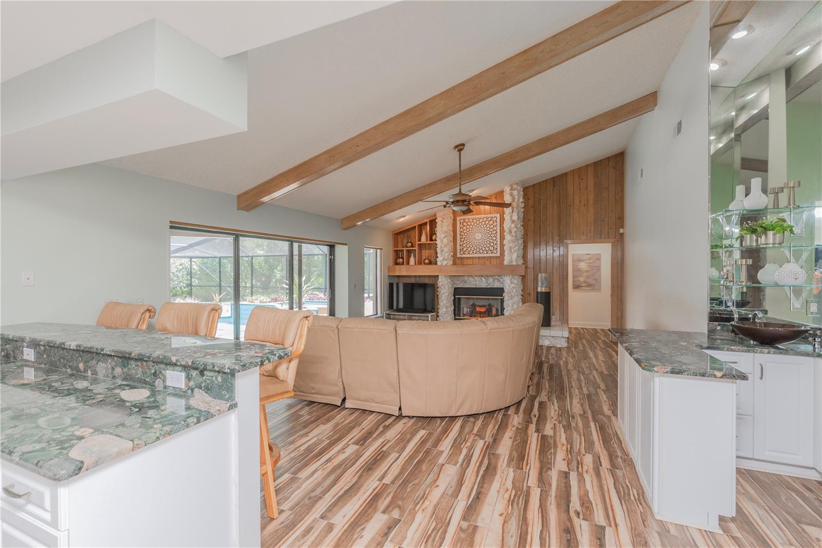 Open floor plan.