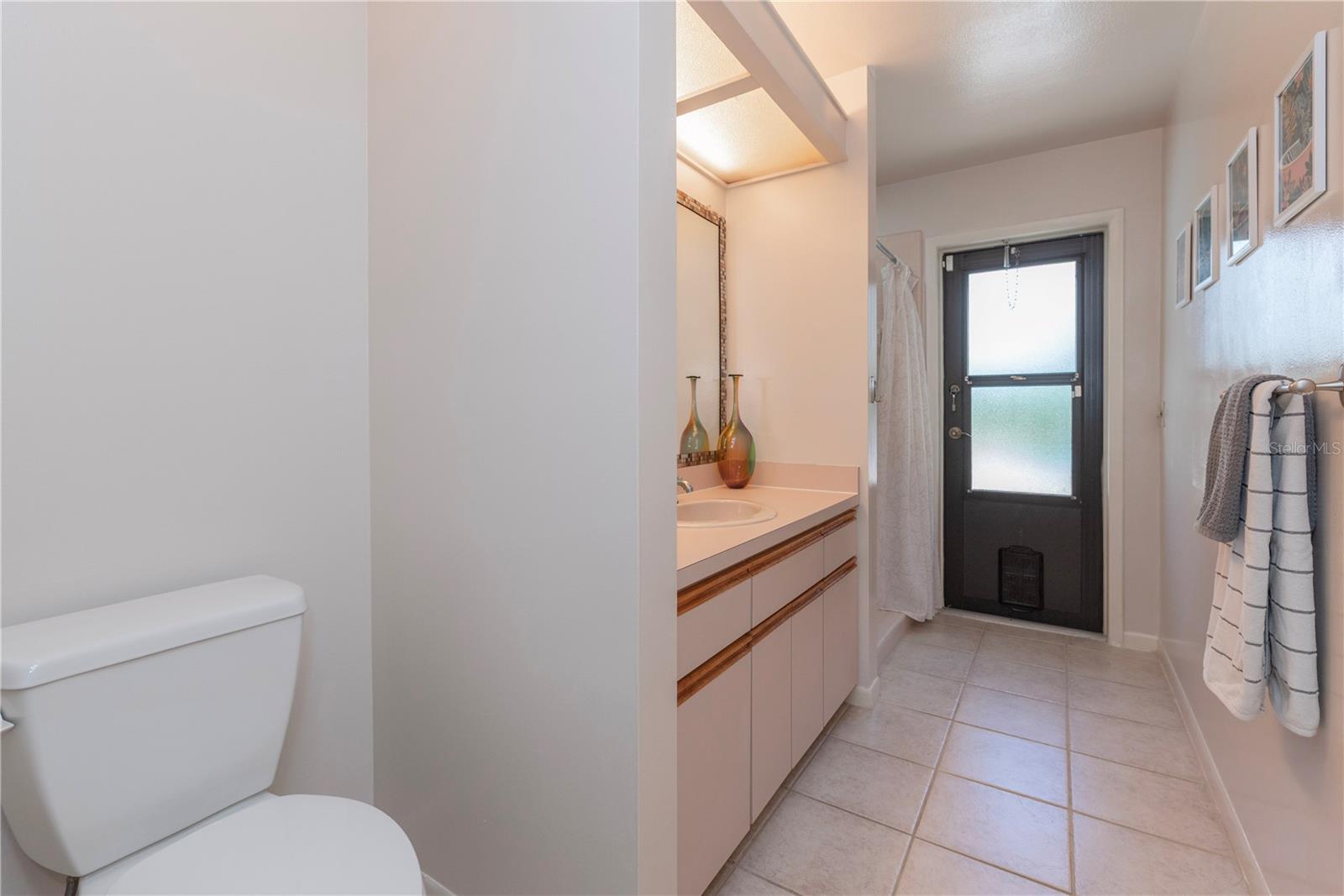 Bedroom 3 is also a pool bathroom.