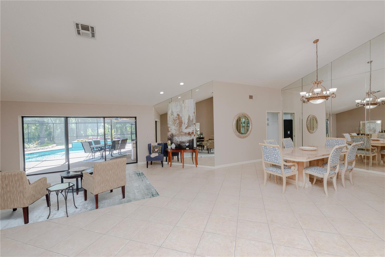 Formal living and dining room.