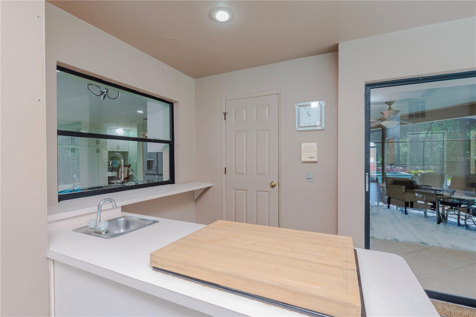 Exterior wet bar.