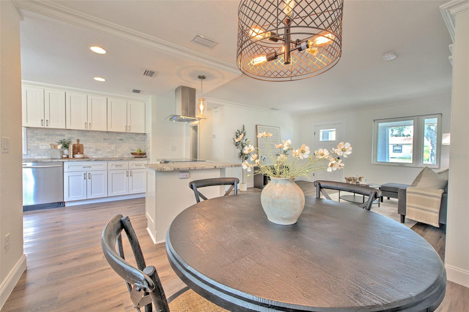 Dining area overlooking Living Room