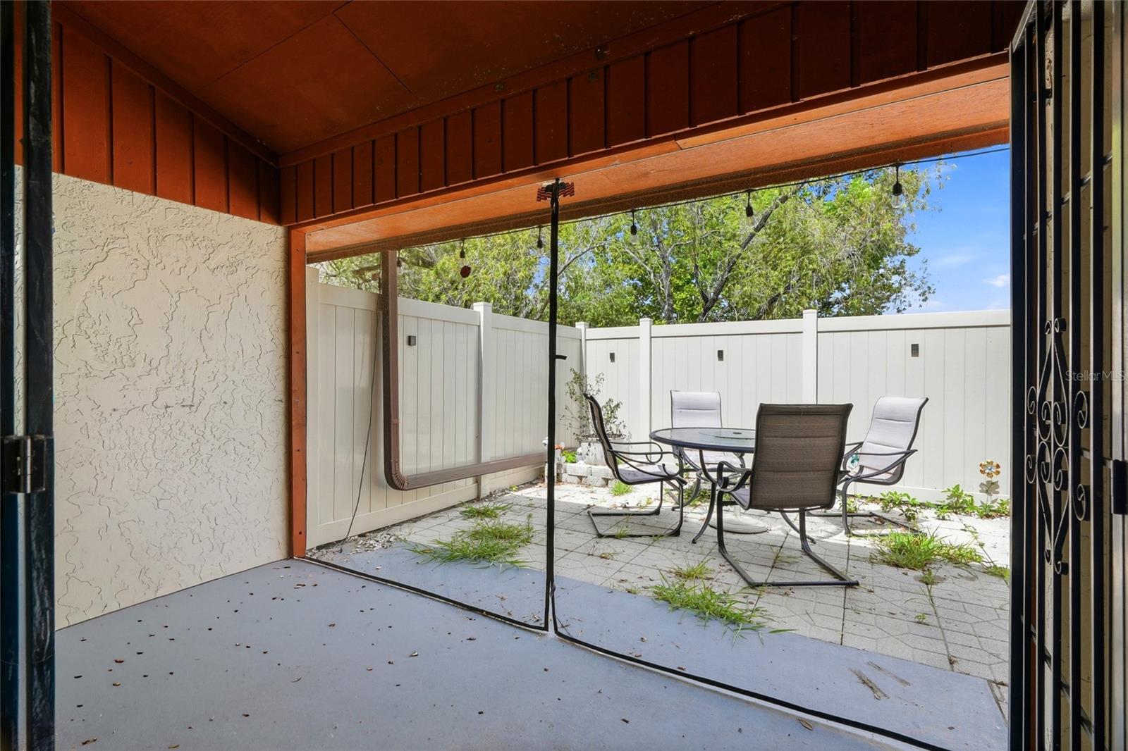 Back Patio with Screen