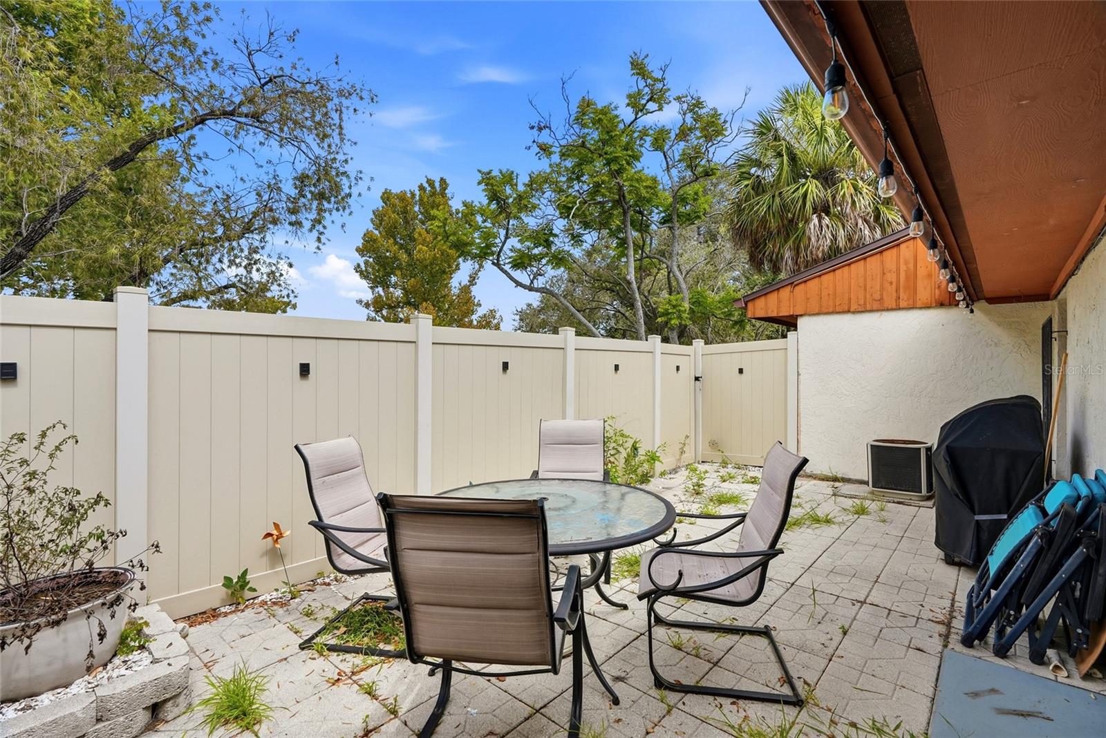 Back Outdoor Fenced in patio
