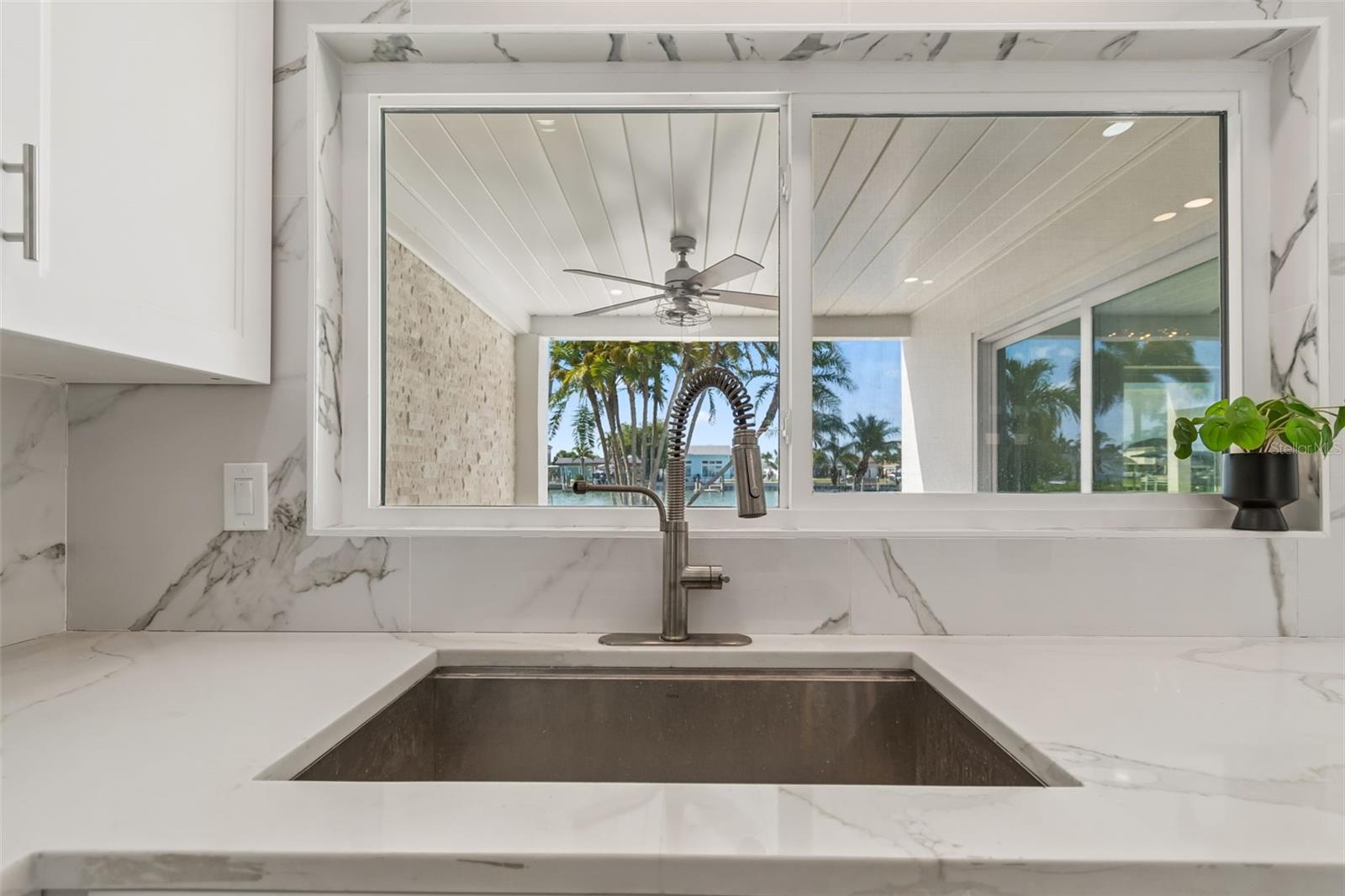 Enjoy water views from almost every room