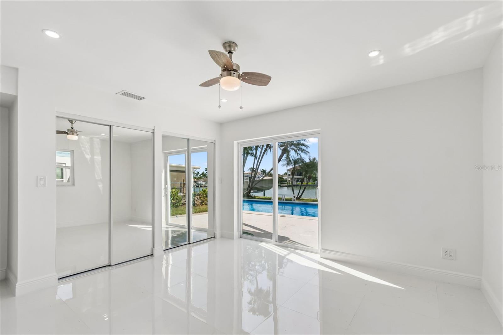 Head right from your bedroom to the pool