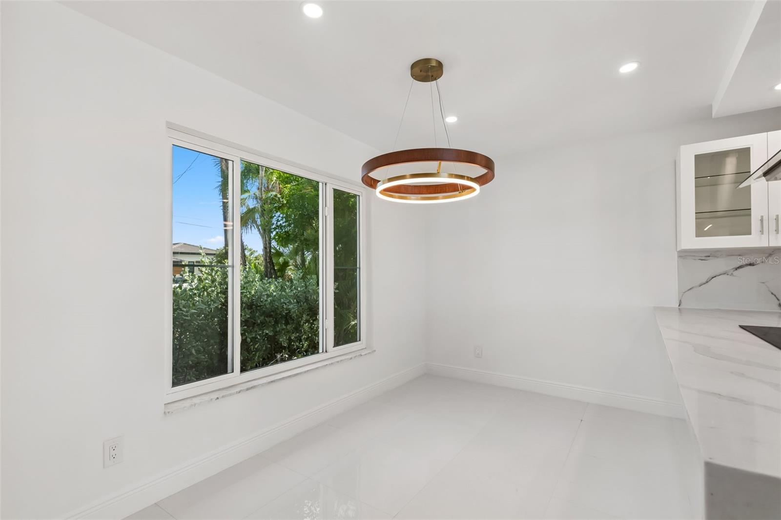 Dining area conveniently located off the kitchen