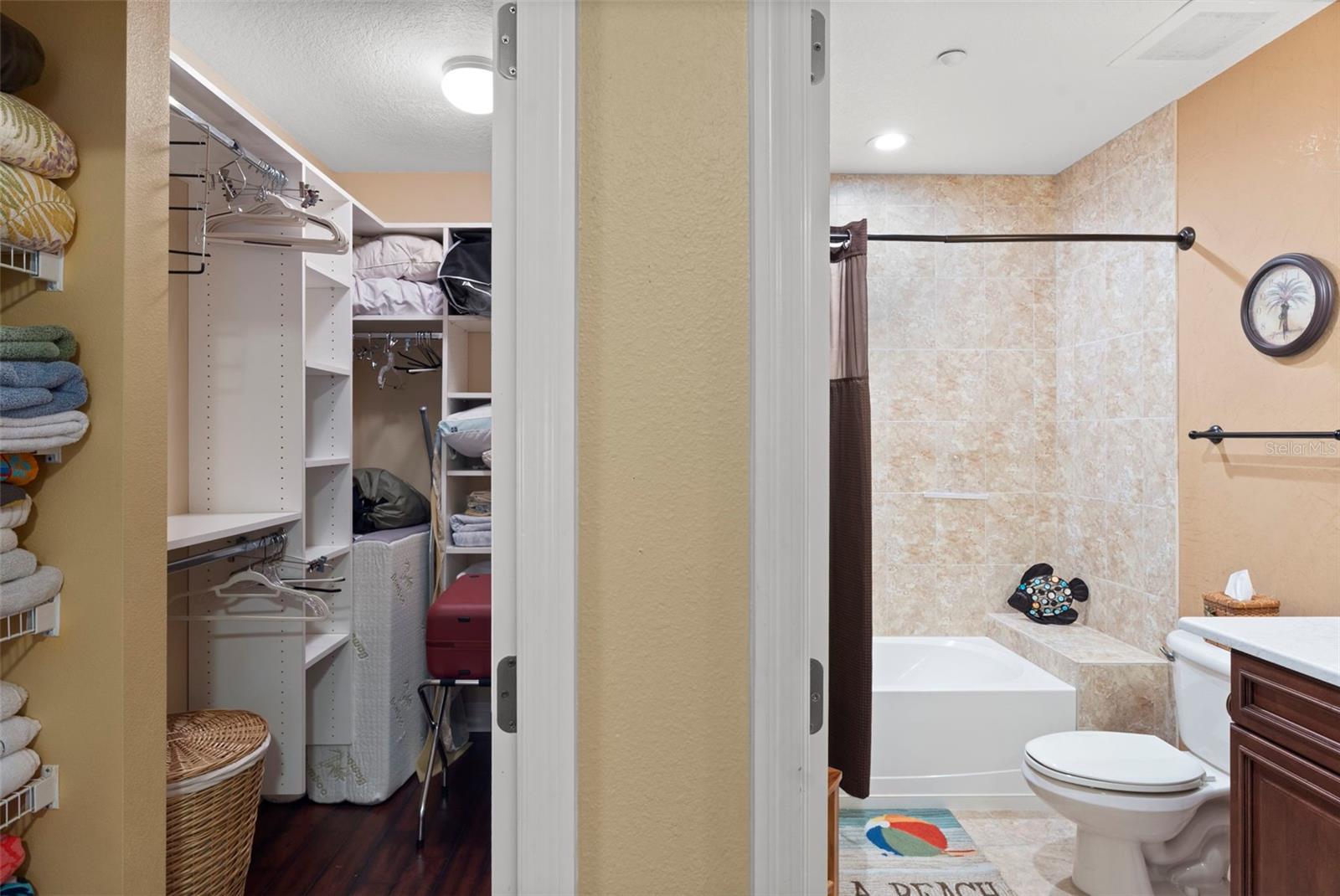 Guest Bedroom en-suite #3 walk in closet and bath