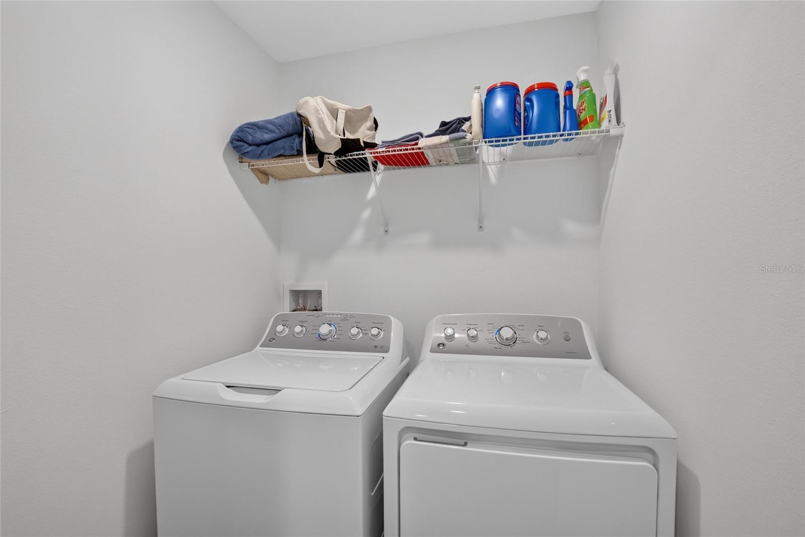 Upstairs Laundry Room with Washer and Dryer