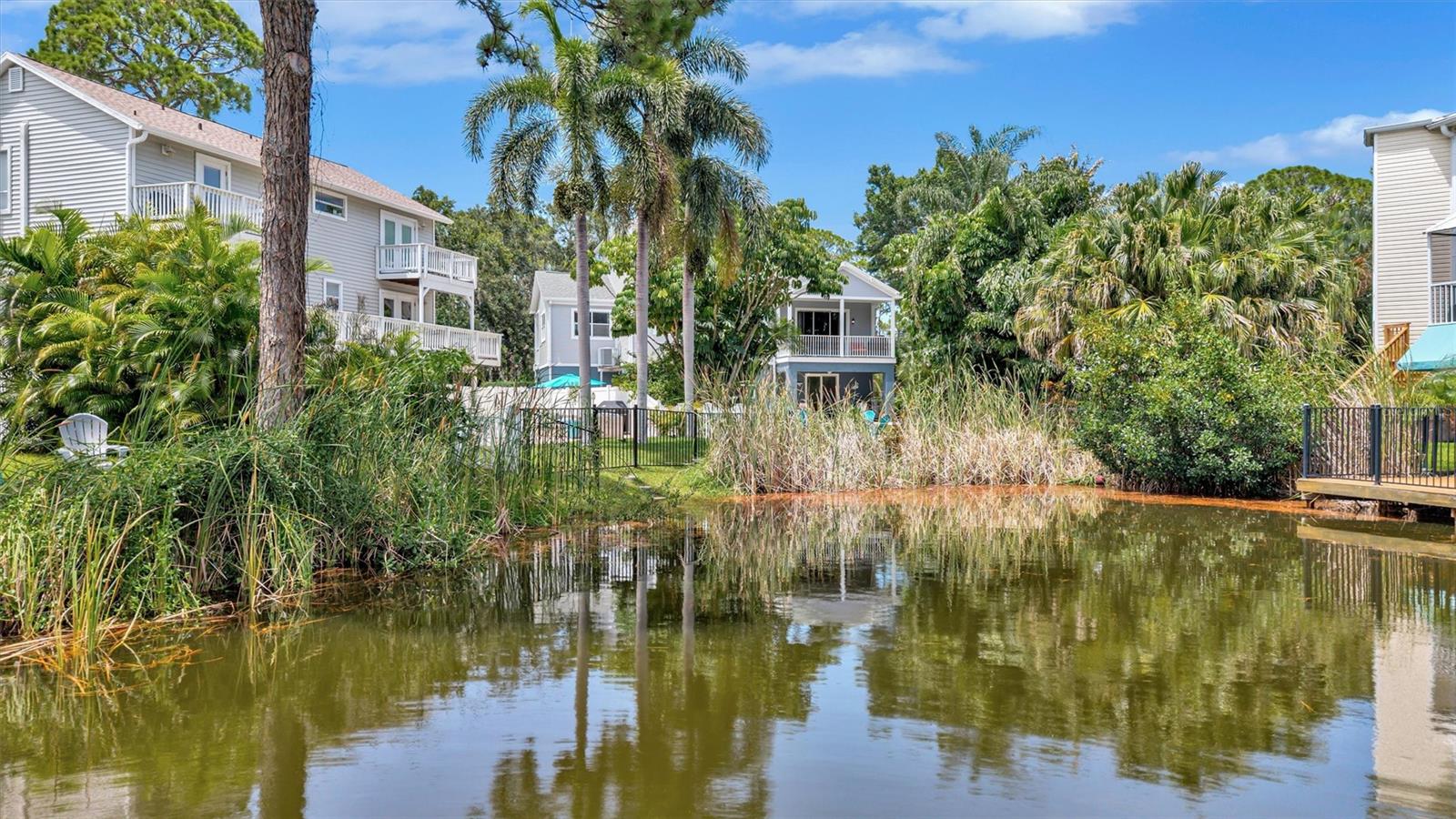 The home overlooks a Beautiful Saltwater lagoon