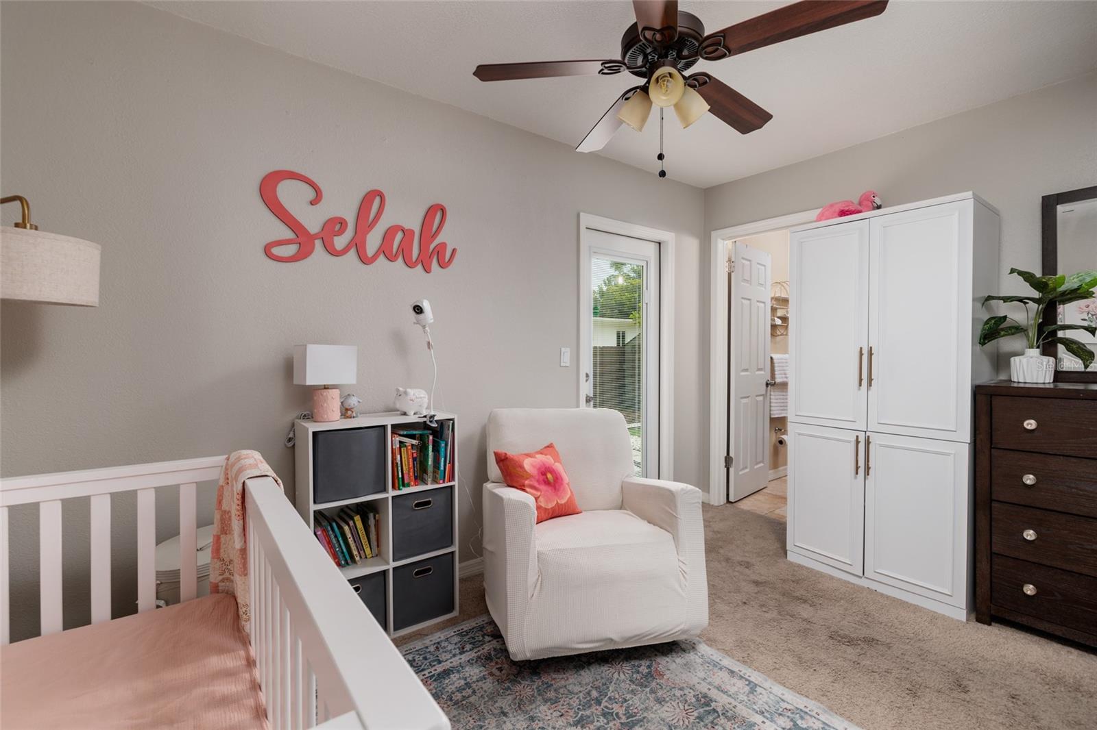 Bonus room to primary bathroom.