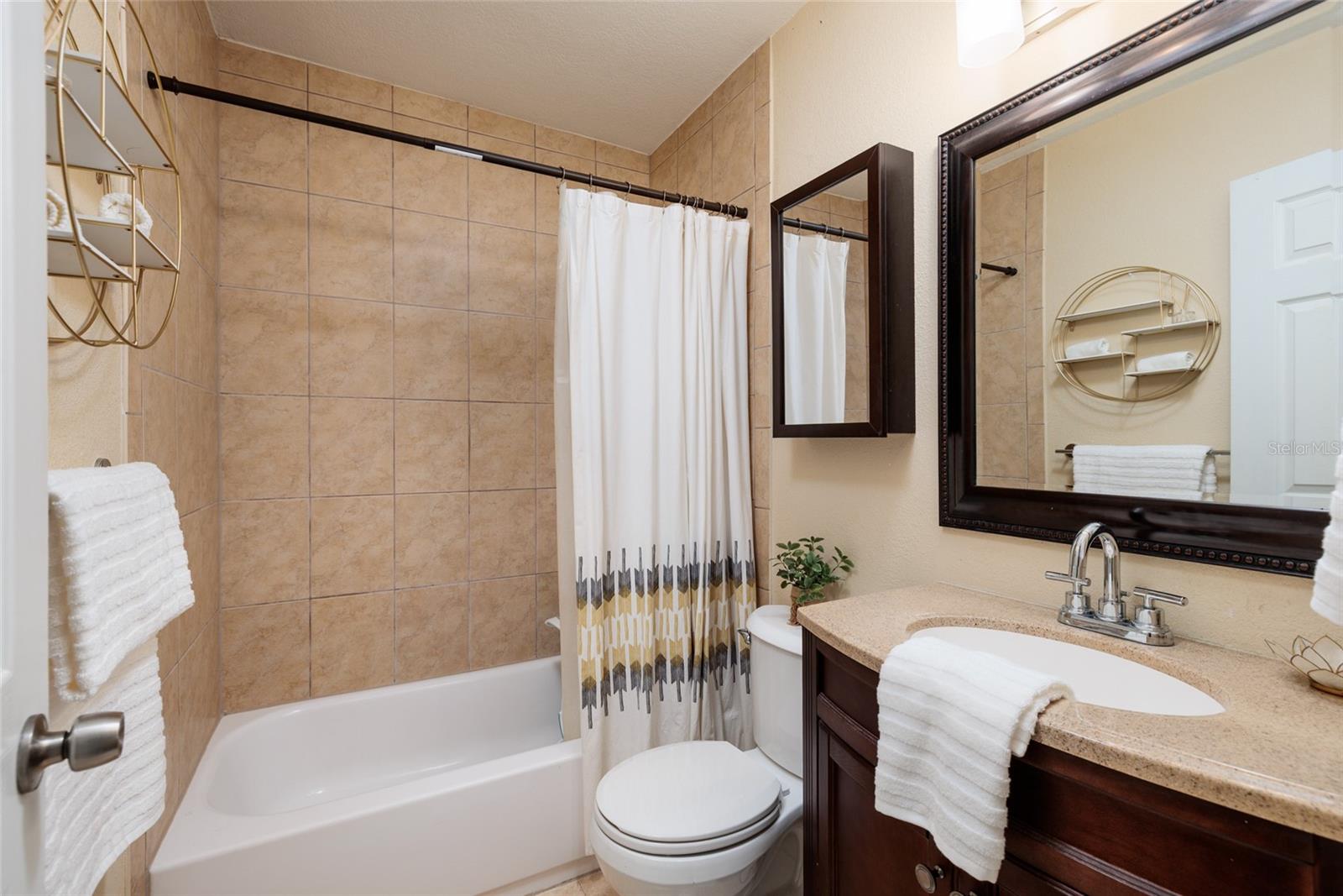 Remodeled primary bathroom.