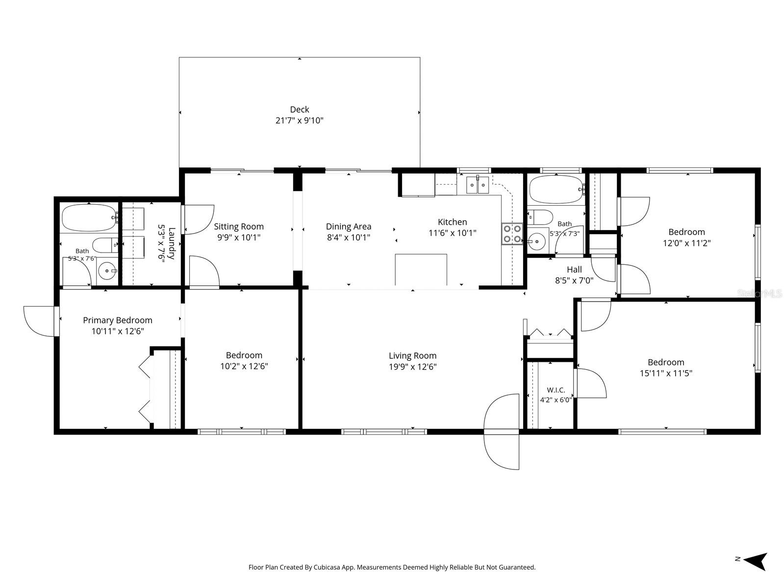 Room measurements (to be verified by buyer) :)