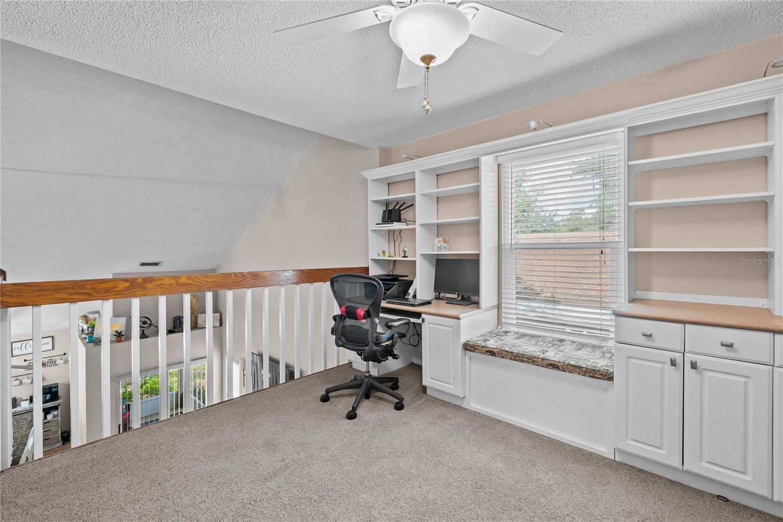 Upstairs Loft with Built in  and closet