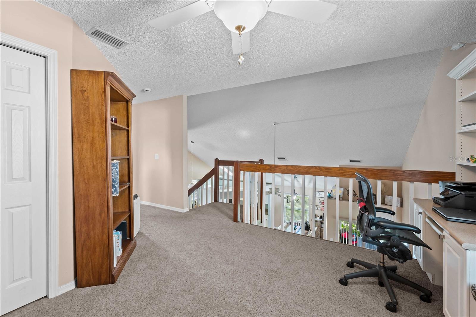 Upstairs Loft with Built in  and closet