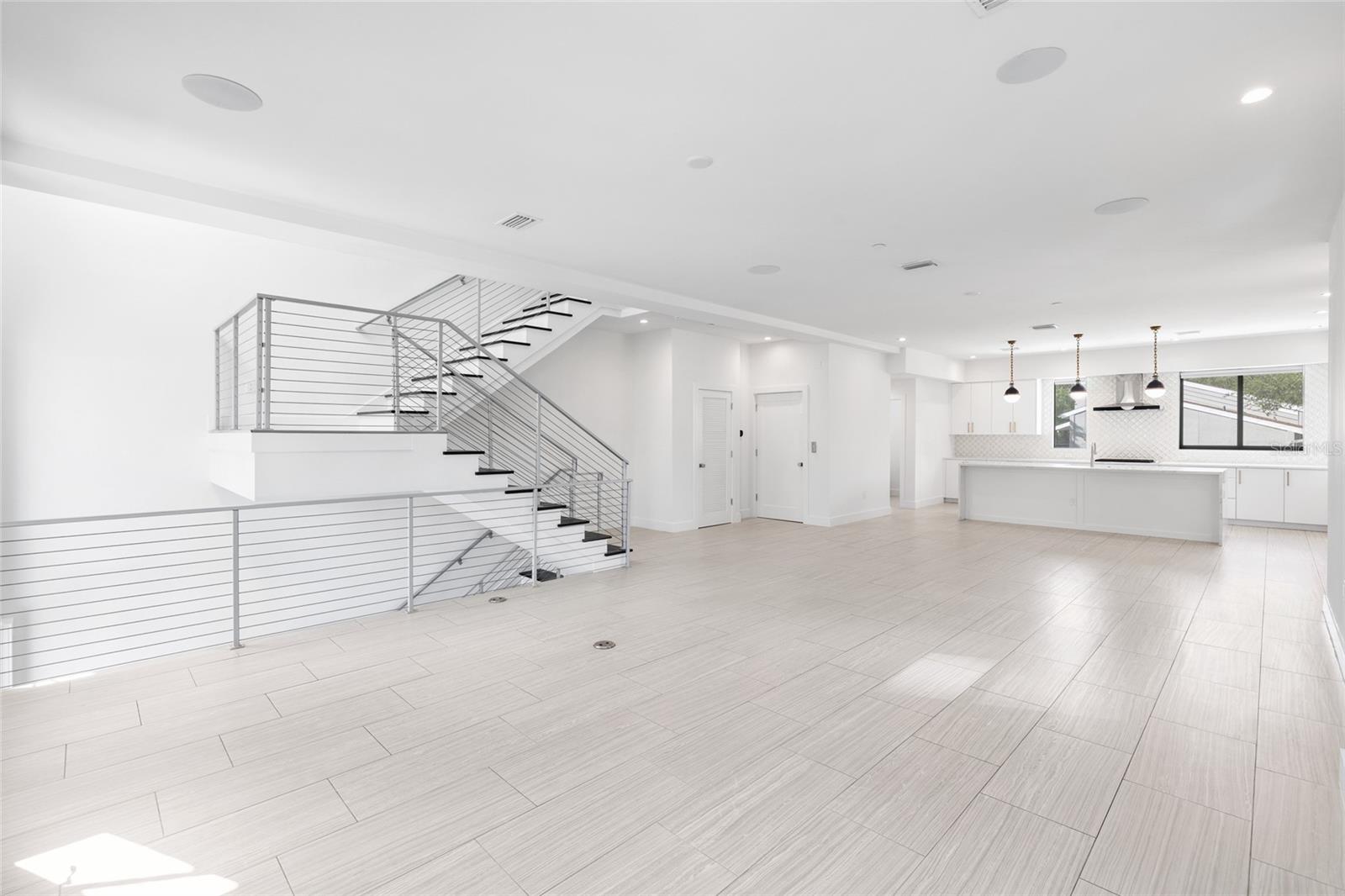 Steps to ground level bedroom suite or office!
