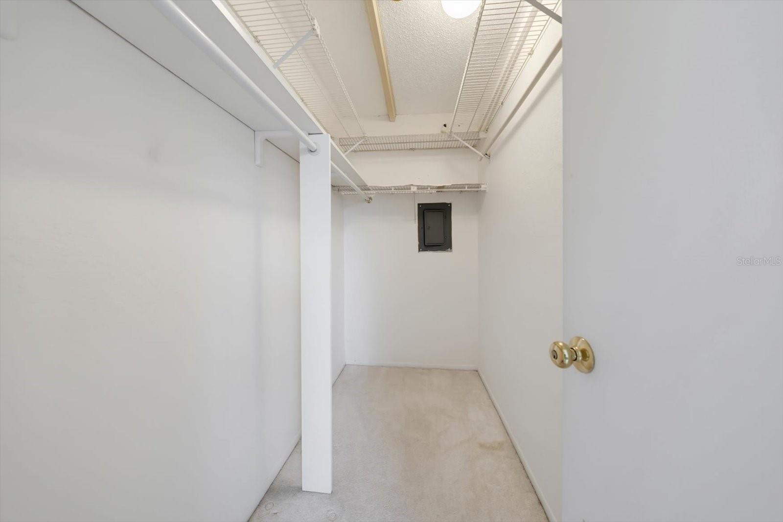 Bedroom walk in closet